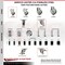 Service Caster 3 Inch 316SS Gray Poly Swivel 1 Inch Expanding Stem Caster Set Lock Brake SCC-SS316TTLEX20S314-PPUB-1-4 - alternate 3
